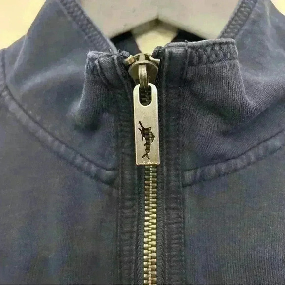 Tommy Bahama 1/4 Half Zip Pullover Sweater Men's Relax Navy Blue Size S - Picture 6 of 8